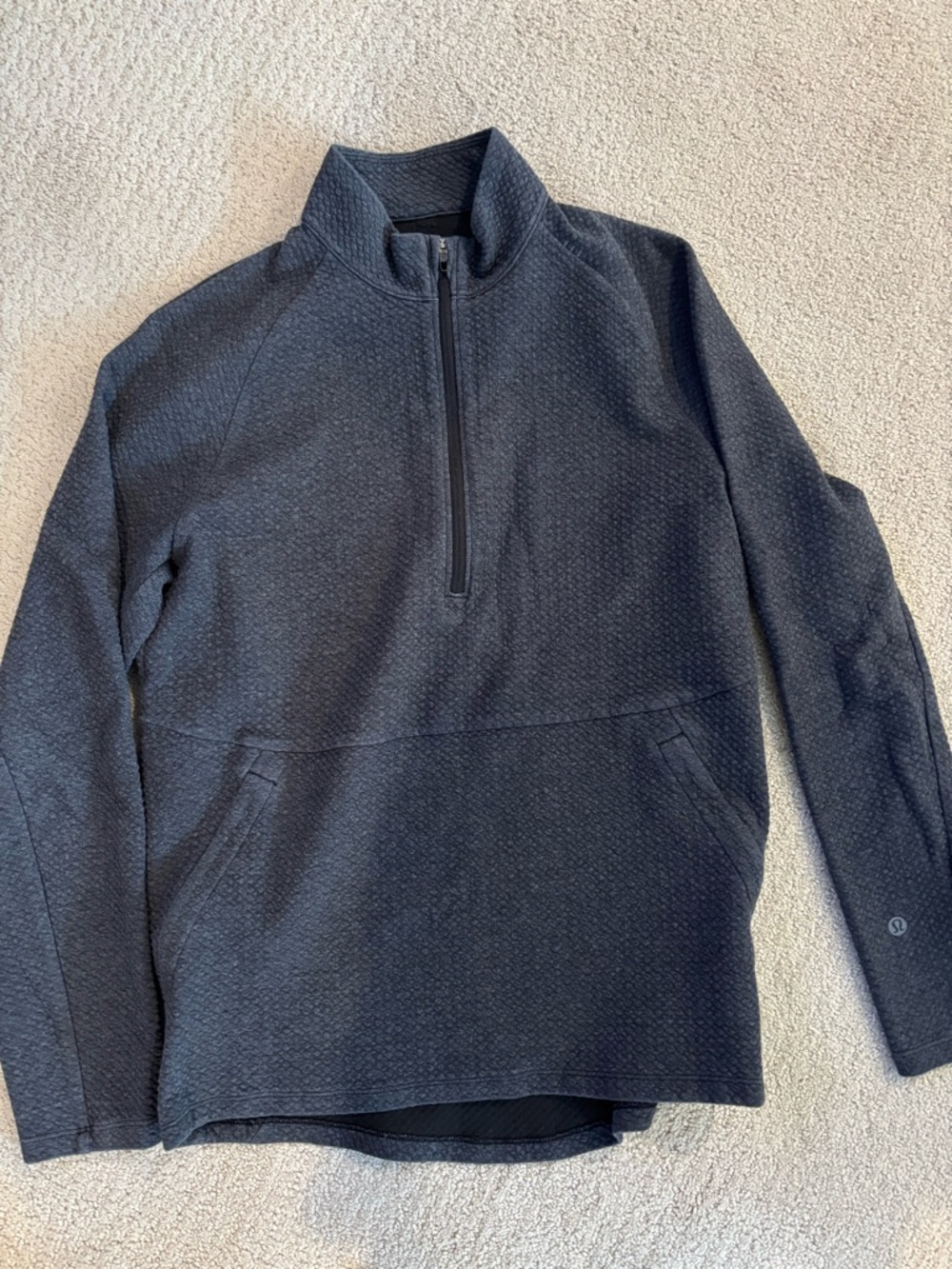 lululemon athletica Men's Half-Zip Pullover Sweater - Black